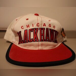 Vintage 90s Chicago Blackhawks Snapback Hat | Starter “The Classic” | NHL